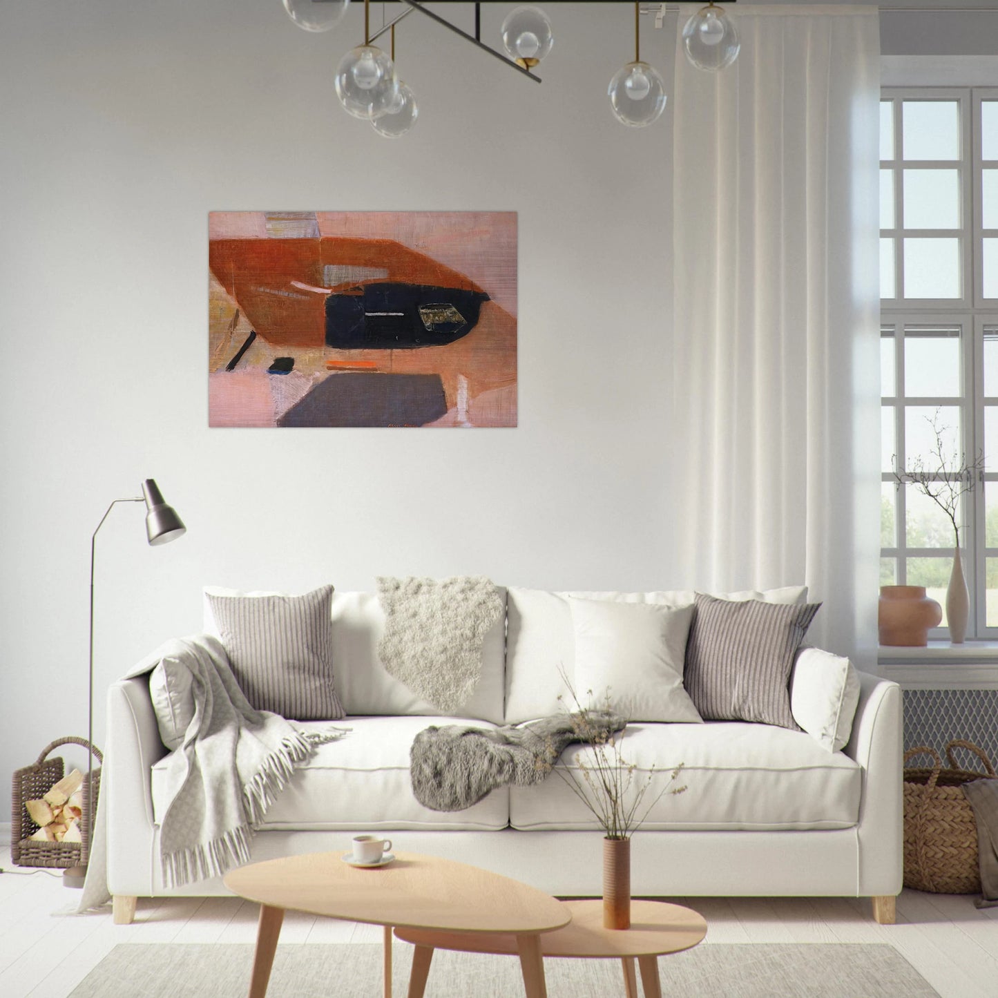 Number 2 - 1954 - Kenzo Okada Brushed Aluminum Print - 70x100 cm / 28x40 inches | Kenzo Okada Aluminum Print | Kenzo Okada Prints