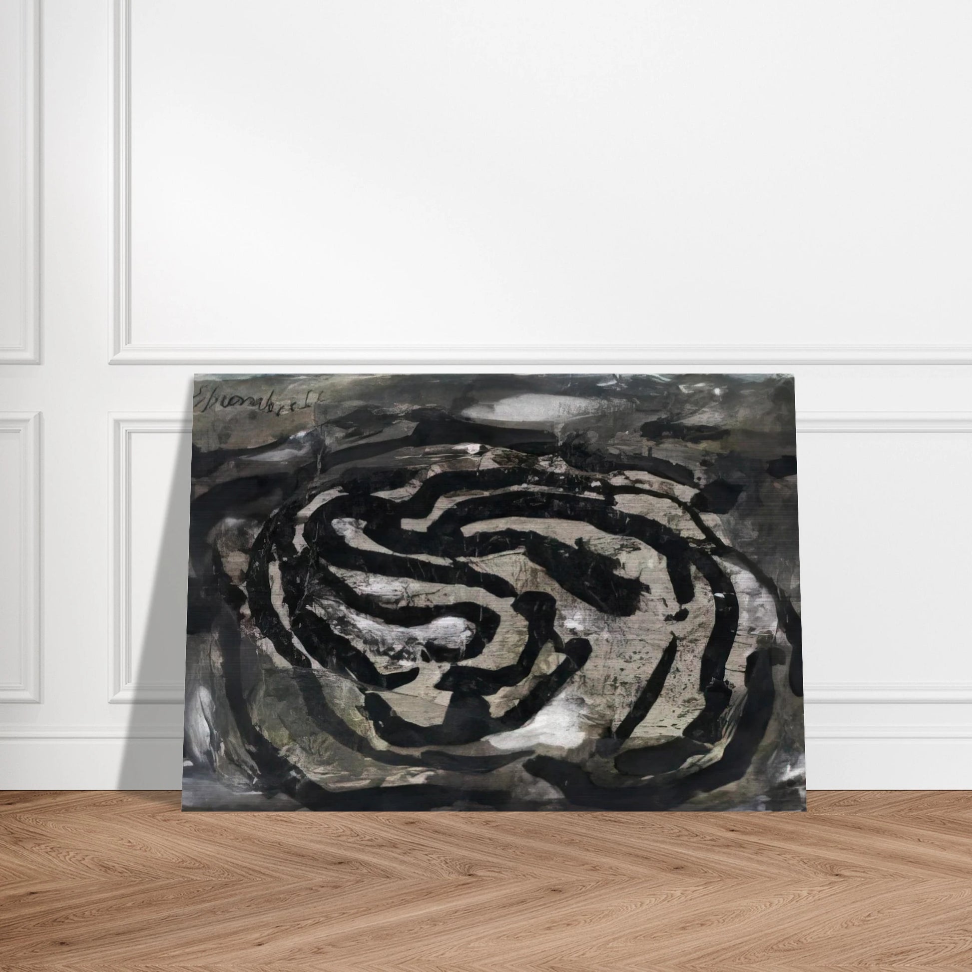 Untitled EL X - 1966 - Emil Schumacher Brushed Aluminum Print - 70x100 cm / 28x40 inches | Emil Schumacher Aluminum Print | Emil Schumacher Prints