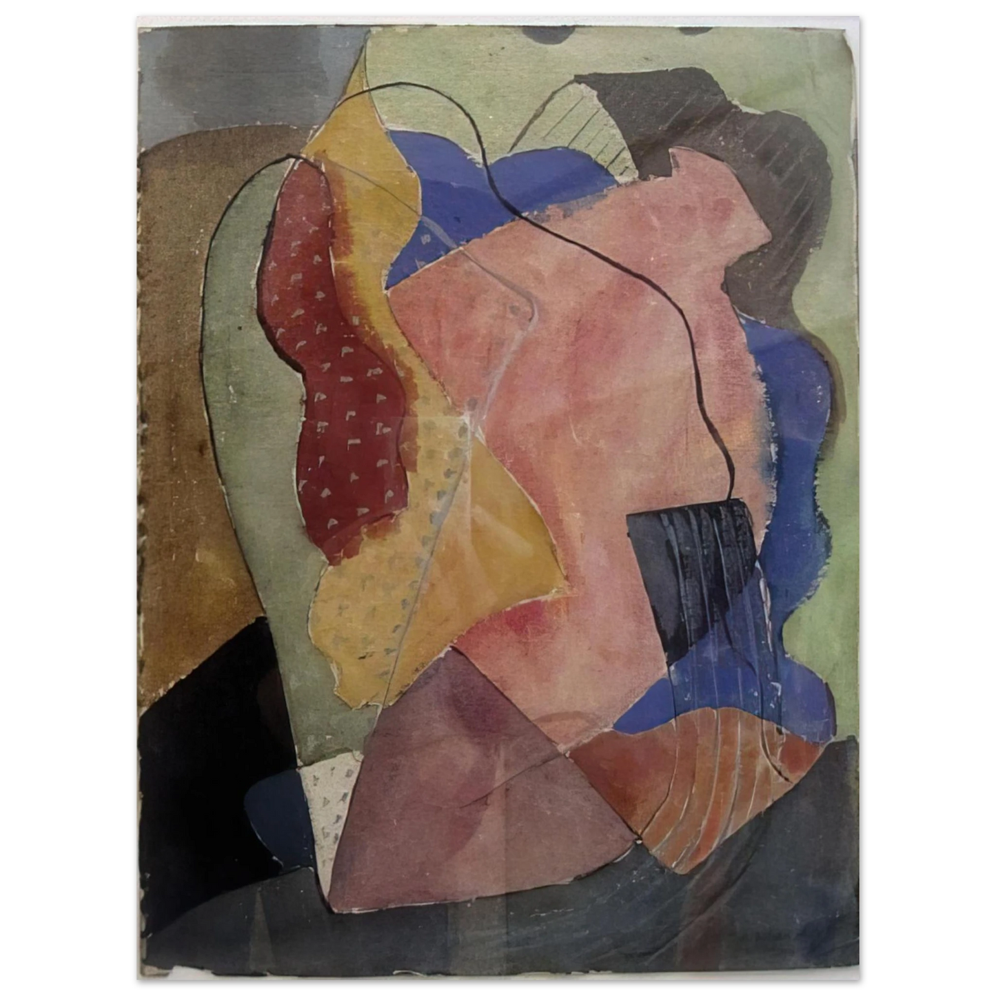 John Ferren - St. Tropez Abstract - 1929  75x100 cm / 30x40inches Fine Art Poster