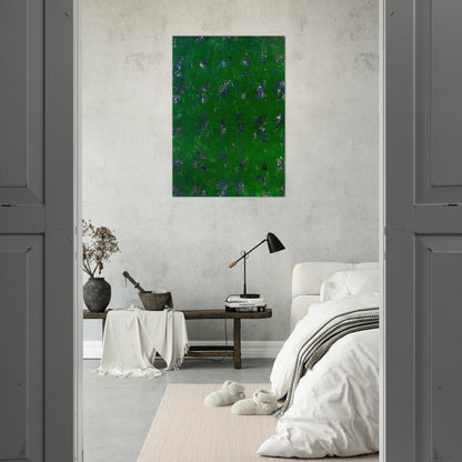 Green Buddha  L. L261; SF-337; G. 1157  - Sam Francis Brushed Aluminum Print - 70x100 cm / 28x40 inches | Sam Francis Aluminum Print | Sam Francis Prints