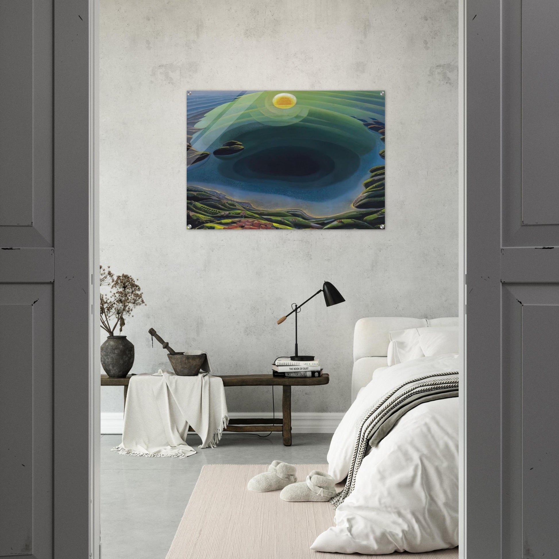 Aurora sul Golfo - 1935 - Gerardo Dottori Acrylic Print - 70x100 cm / 28x40″ inches