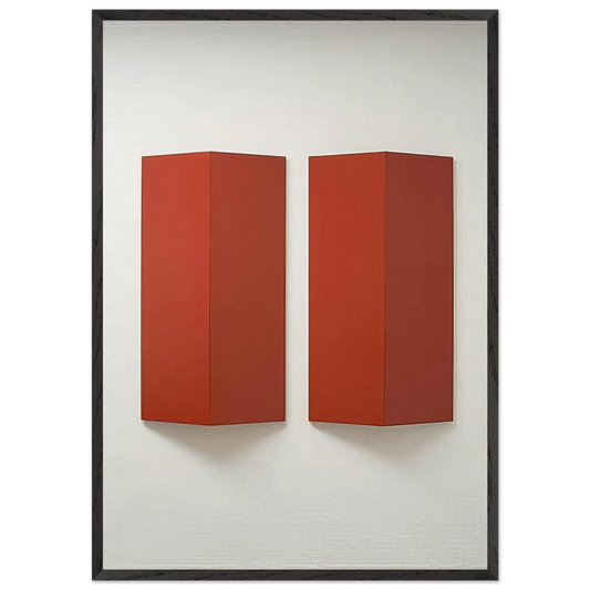 Relief Series B - 1967 - Charlotte Posenenske 70x100 cm / 28x40 inches Framed Art Print – Black Wooden Frame
