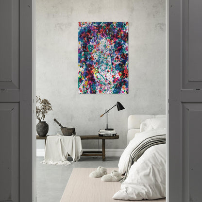 Dewy Unicorn - Sam Francis Brushed Aluminum Print - 70x100 cm / 28x40 inches | Sam Francis Aluminum Print | Sam Francis Prints