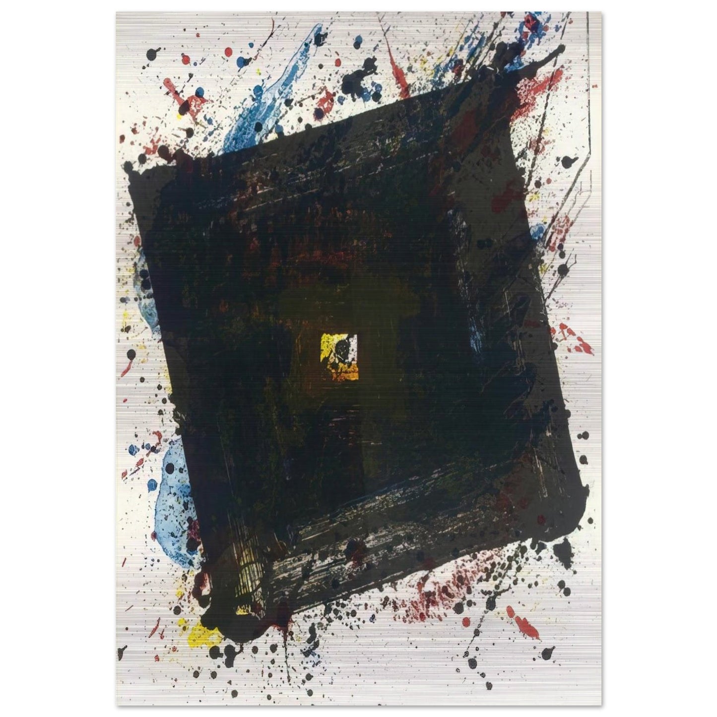 Dark and Fast - Sam Francis Brushed Aluminum Print - 70x100 cm / 28x40 inches | Sam Francis Aluminum Print | Sam Francis Prints