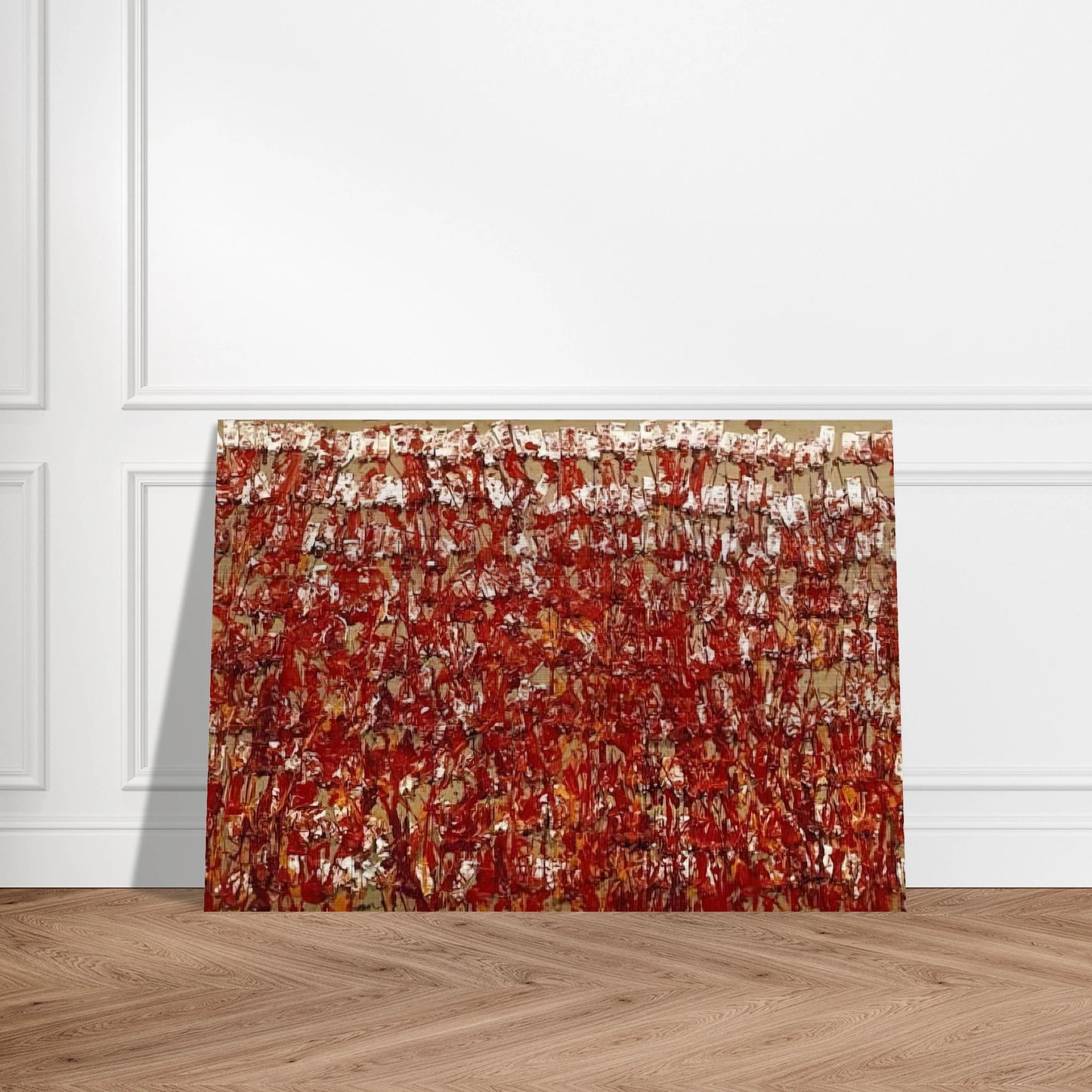 Red Tubes of Paint - 1980 - Arman Brushed Aluminum Print - 70x100 cm / 28x40 inches | Arman Aluminum Print | Arman Prints