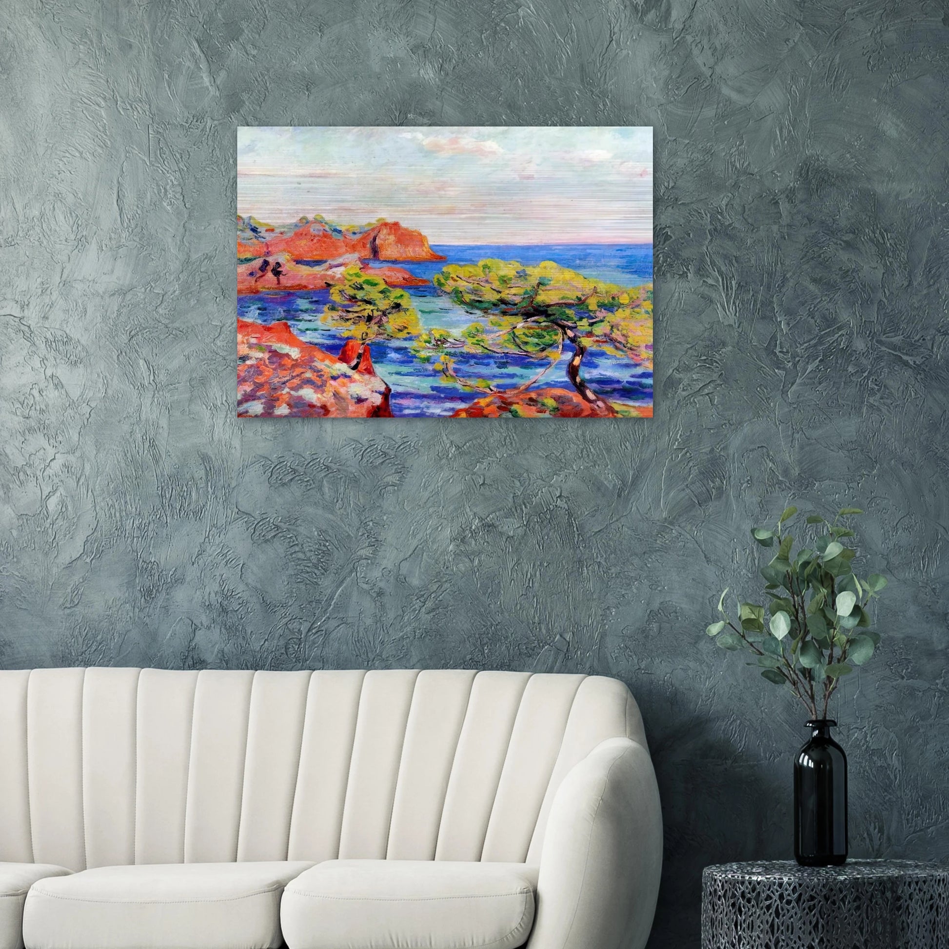 Le Trayas - 1907 - Armand Guillaumin Brushed Aluminum Print - 70x100 cm / 28x40 inches | Armand Guillaumin Aluminum Print | Armand Guillaumin Prints