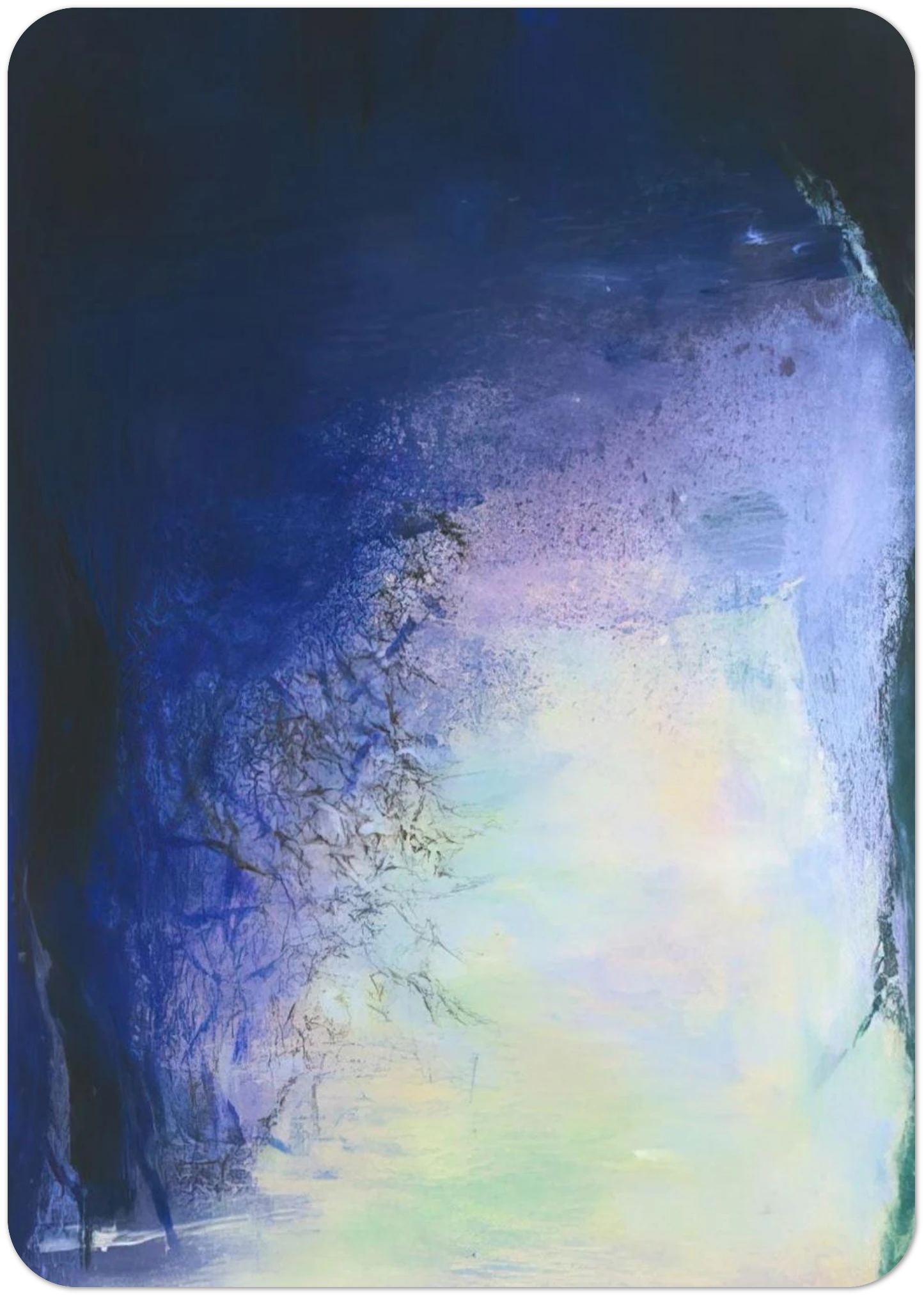 AFTER THE ECLIPSE 11 AUGUST 99 1999 By Zao Wou-Ki Pack of 10 Post Cards | Zao Wou-Ki Post Cards | A6 (10.5 x 14.8 cm) - 4.1 x 5.8 inches