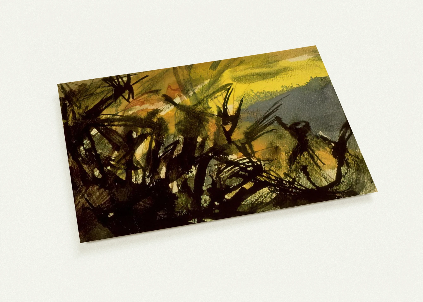 Conversation By Jean-Paul Riopelle Pack of 10 Post Cards | Jean-Paul Riopelle Post Cards | A6 (10.5 x 14.8 cm) - 4.1 x 5.8 inches