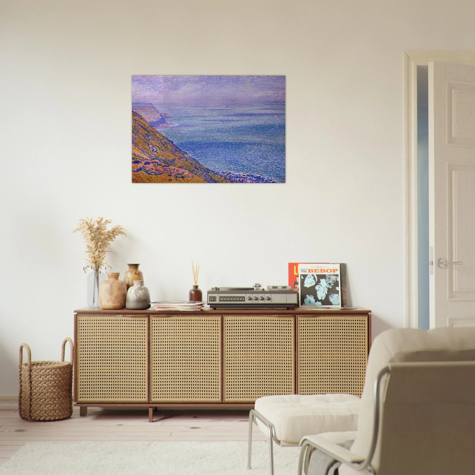 THE CAP GRIS NEZ 1900 - Theo van Rysselberghe Brushed Aluminum Print - 70x100 cm / 28x40 inches | Theo van Rysselberghe Aluminum Print | Theo van Rysselberghe Prints