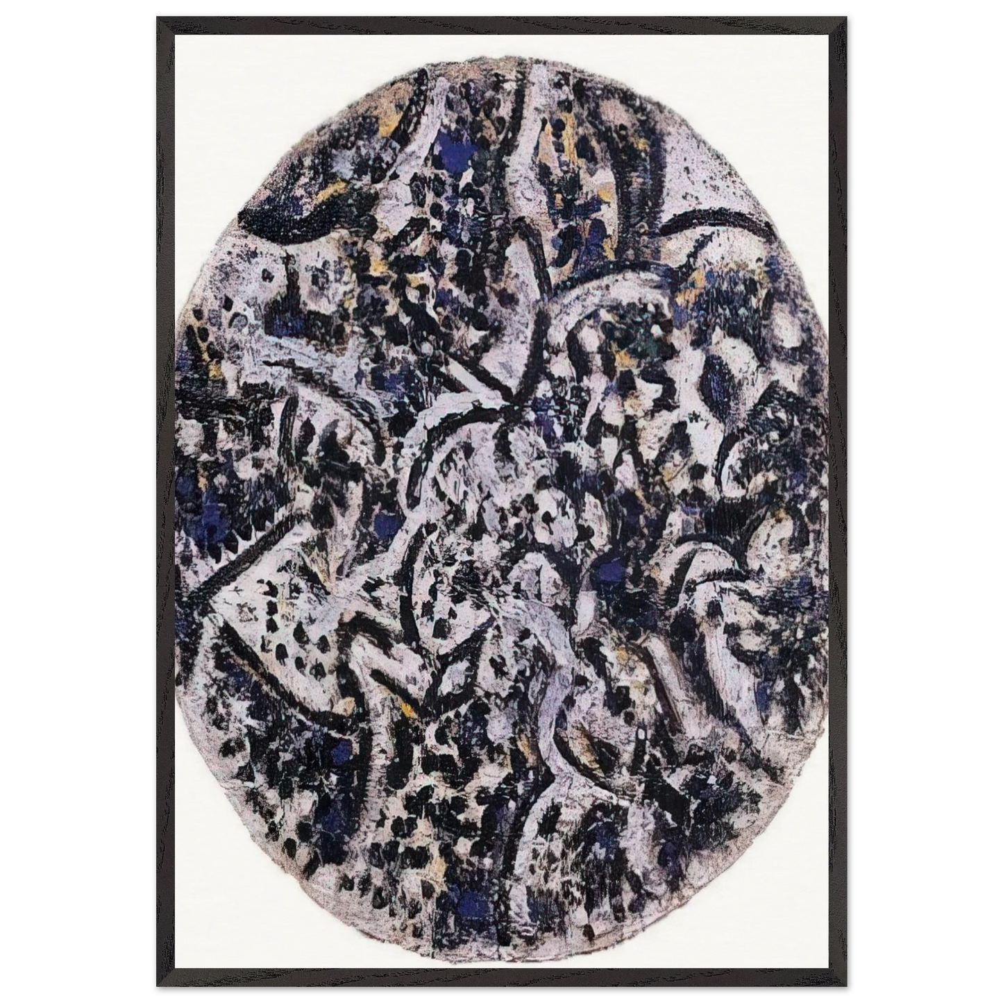 Syllable in the Cosmos - 1986 - Richard Pousette-Dart 70x100 cm / 28x40 inches Framed Art Print – Black Wooden Frame