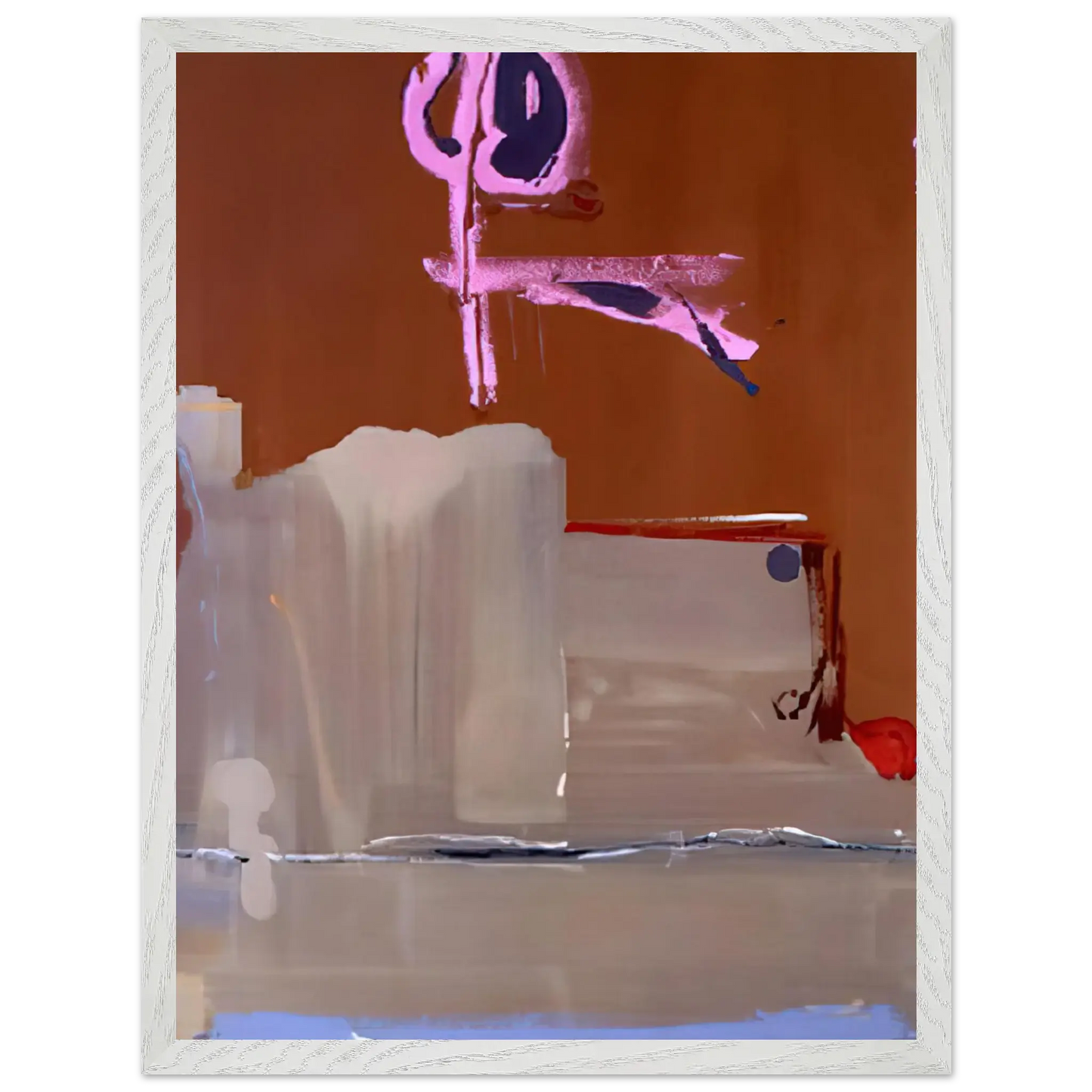 Helen Frankenthaler - Captain s Watch - 1986 Wall art - A1 (59.4 x 84.1  cm) - Premium Wooden Framed Poster With Fine Art Paper - Black frame