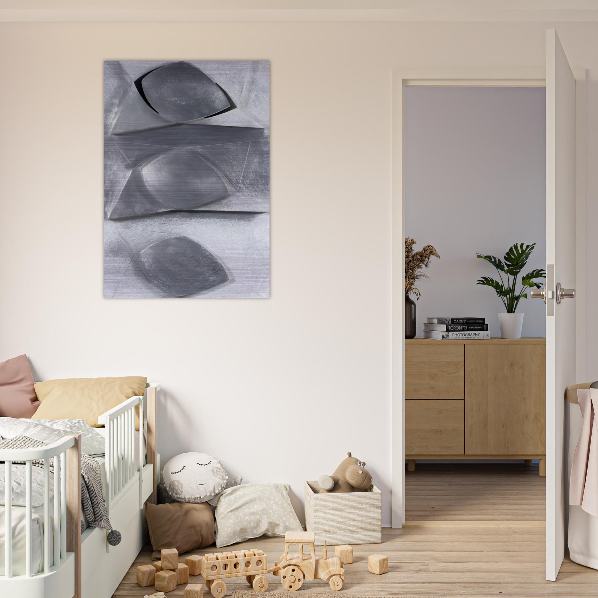 Composition-Relief - Concretism - Gyula Kosice Brushed Aluminum Print - 70x100 cm / 28x40 inches | Gyula Kosice Aluminum Print | Gyula Kosice Prints