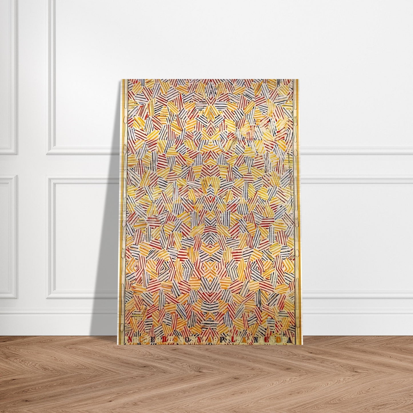 DANCERS ON A PLANE - Jasper Johns Brushed Aluminum Print - 70x100 cm / 28x40 inches | Jasper Johns Aluminum Print | Jasper Johns Prints