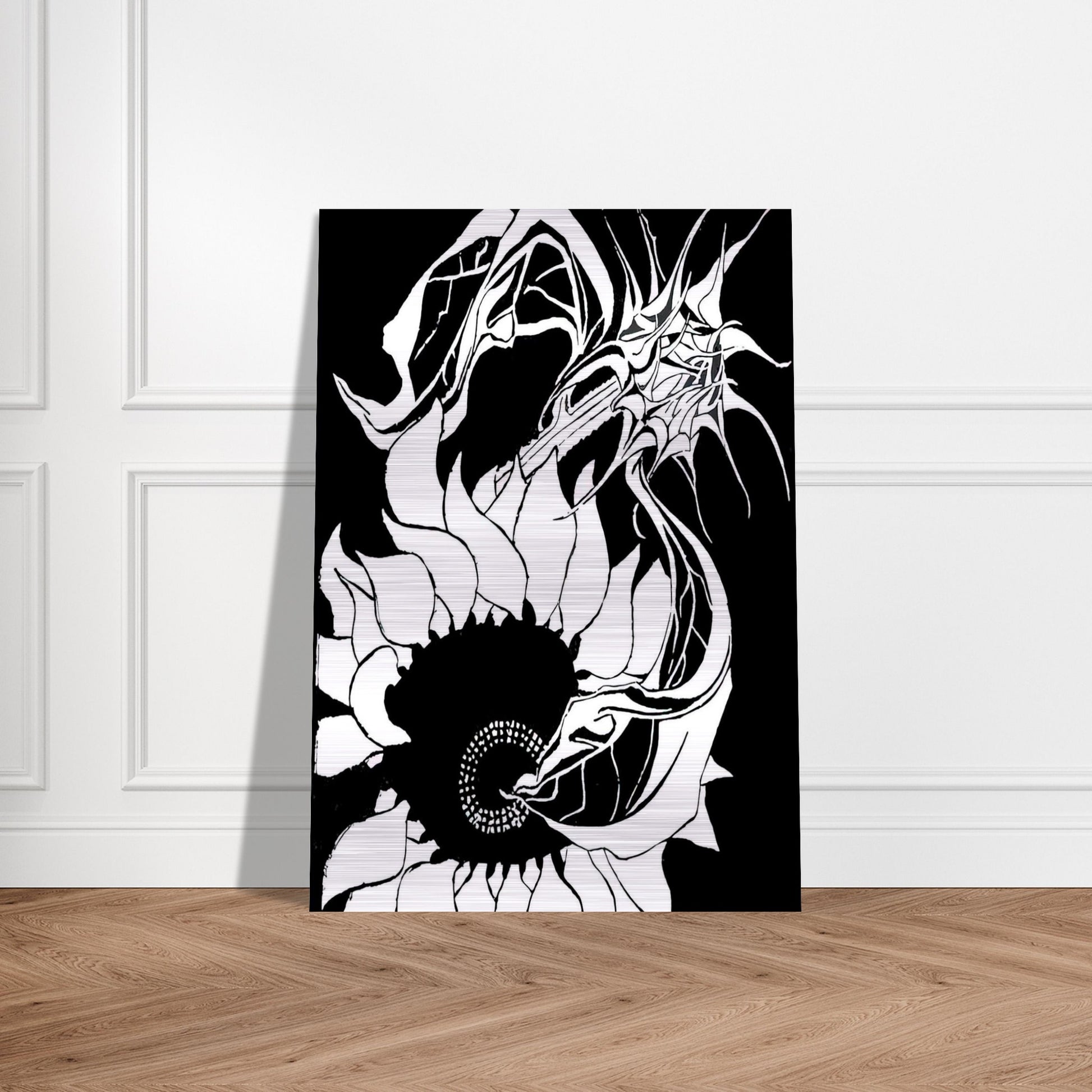 SUNFLOWERS - MC Escher Brushed Aluminum Print - 70x100 cm / 28x40 inches | MC Escher Aluminum Print | MC Escher Prints