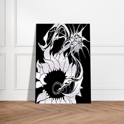 SUNFLOWERS - MC Escher Brushed Aluminum Print - 70x100 cm / 28x40 inches | MC Escher Aluminum Print | MC Escher Prints