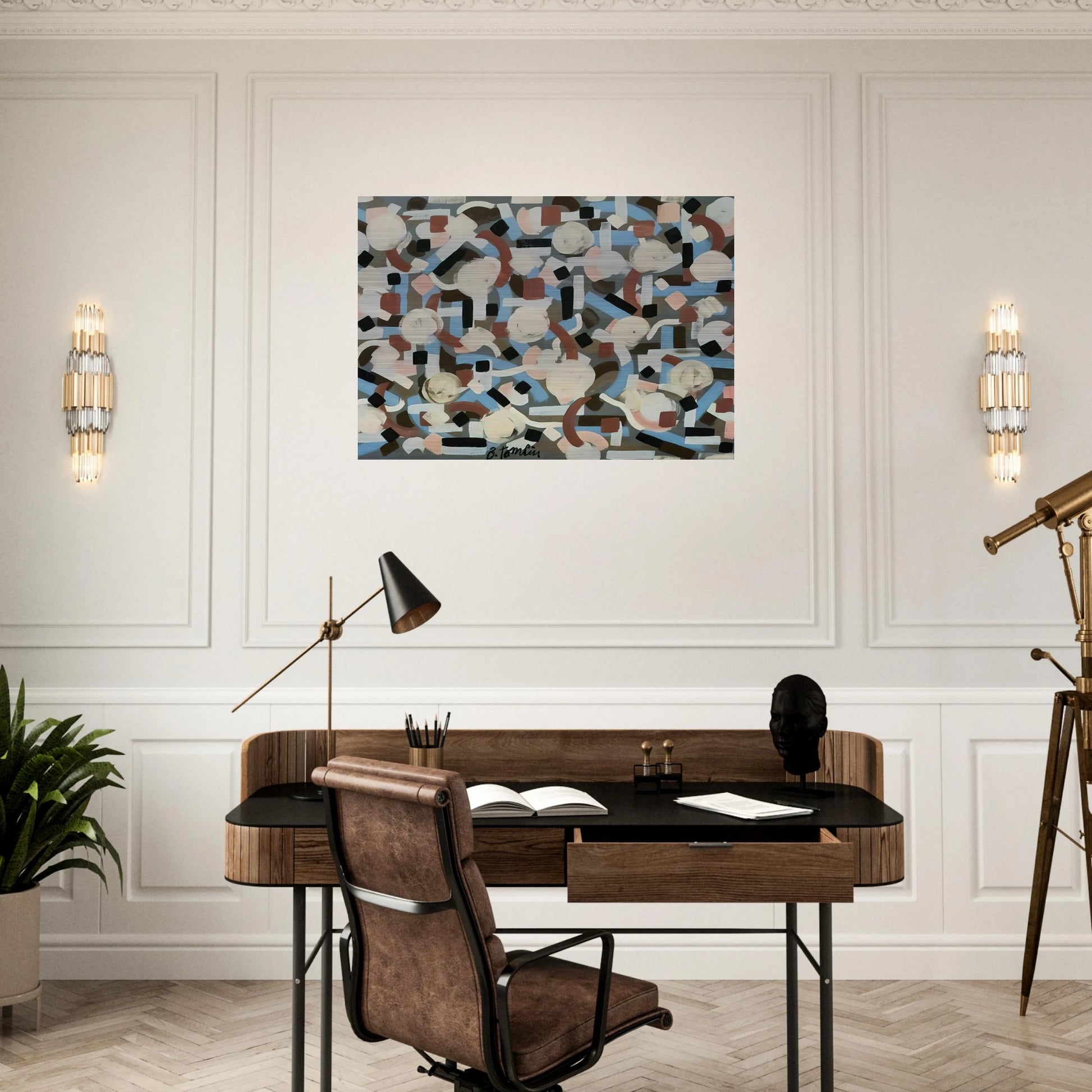Untitled - 1952 - Bradley Walker Tomlin Brushed Aluminum Print - 70x100 cm / 28x40 inches | Bradley Walker Tomlin Aluminum Print | Bradley Walker Tomlin Prints