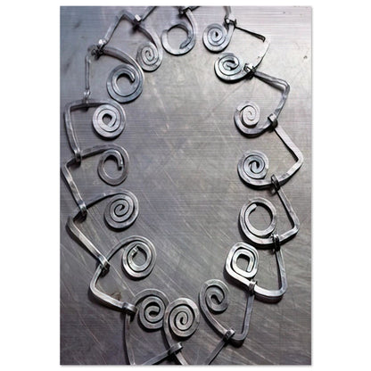NECKLACE 1930 - Alexander Calder Brushed Aluminum Print - 70x100 cm / 28x40 inches | Alexander Calder Aluminum Print | Alexander Calder Prints