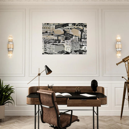 TOWNSCAPE 1969 0 - Gerhard Richter Brushed Aluminum Print - 70x100 cm / 28x40 inches | Gerhard Richter Aluminum Print | Gerhard Richter Prints