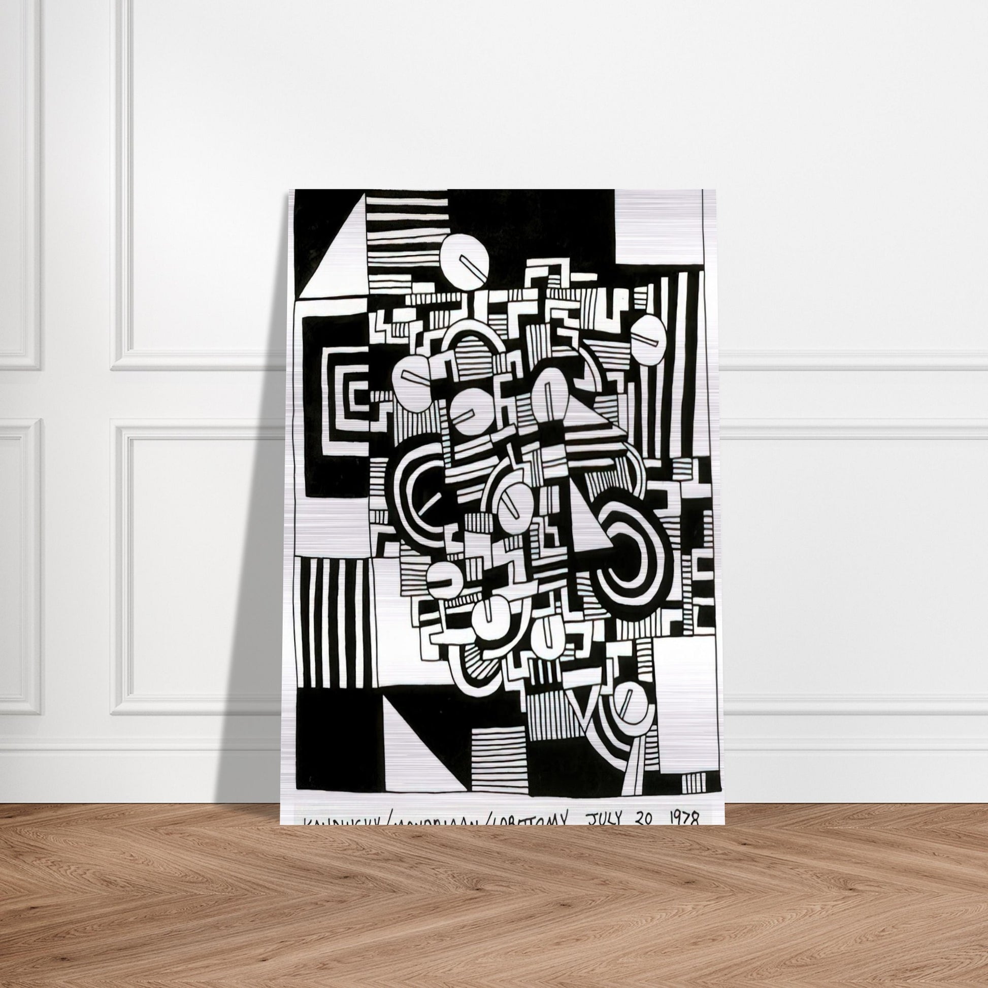 UNTITLED 1978 - Keith Haring Brushed Aluminum Print - 70x100 cm / 28x40 inches | Keith Haring Aluminum Print | Keith Haring Prints