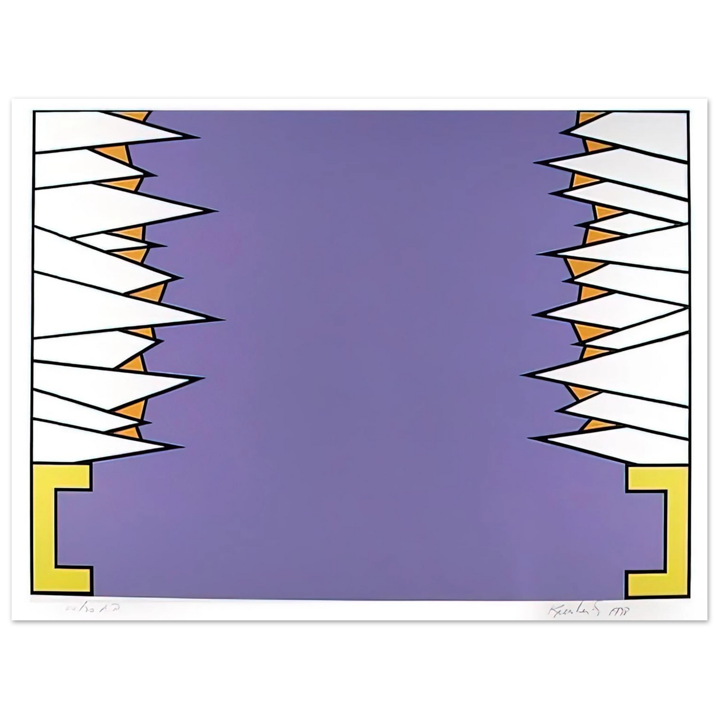 Nicholas Krushenick - Over the Rainbow - 1978  75x100 cm / 30x40inches Fine Art Poster