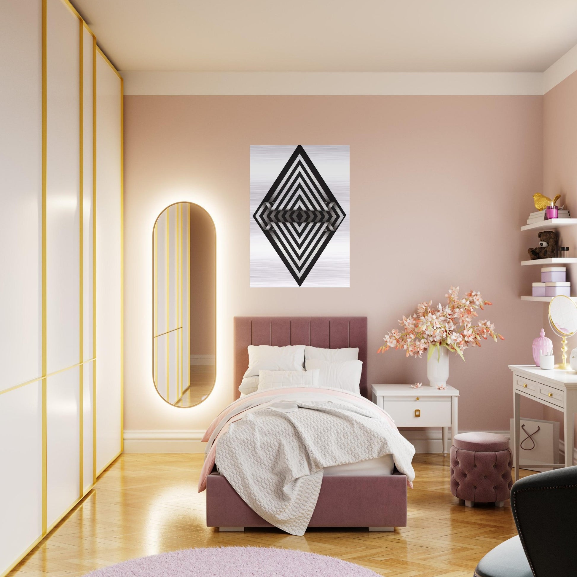 Panche I - 1970 - Omar Rayo Brushed Aluminum Print - 70x100 cm / 28x40 inches | Omar Rayo Aluminum Print | Omar Rayo Prints