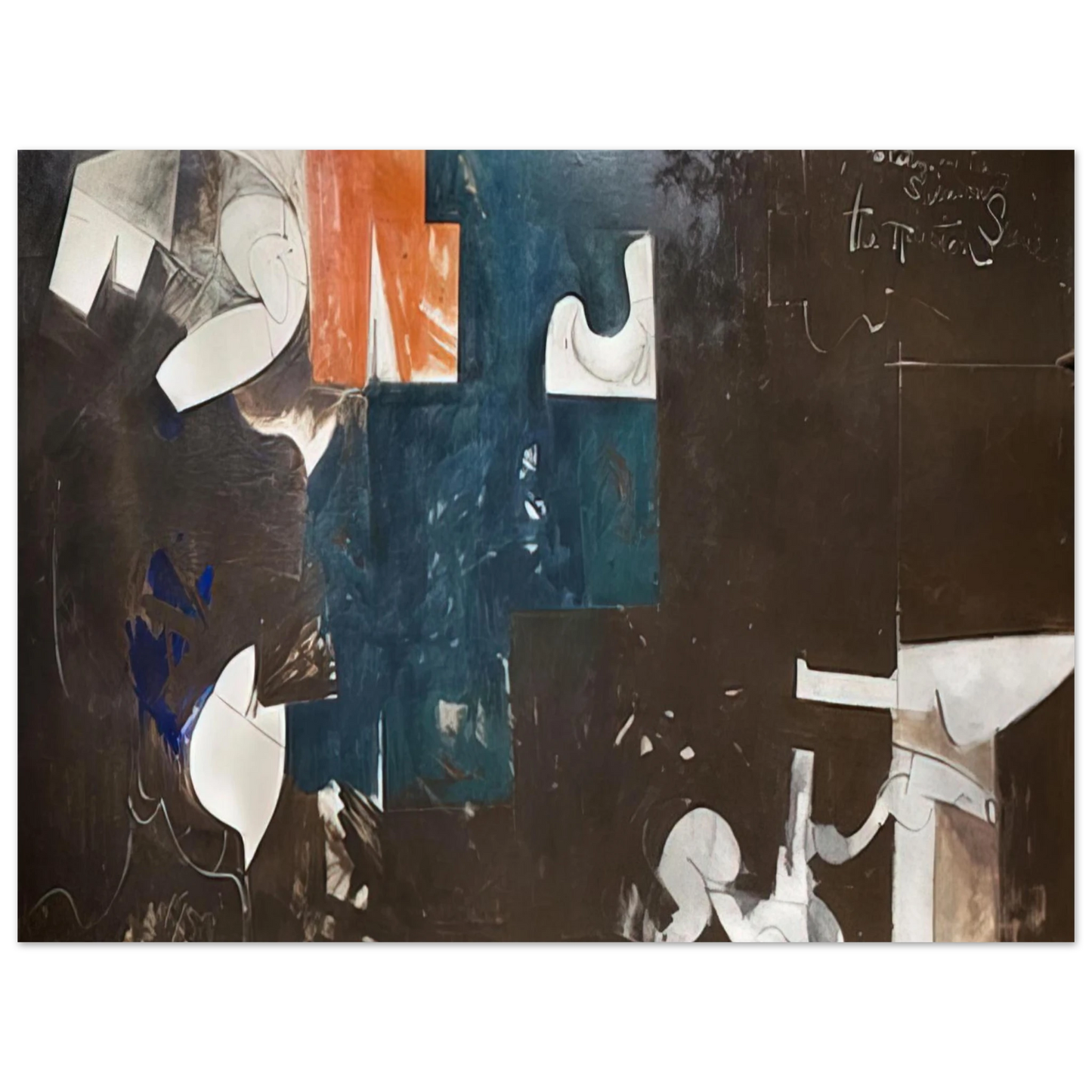 Hassel Smith - The Houston Scene - 1959  75x100 cm / 30x40inches Fine Art Poster