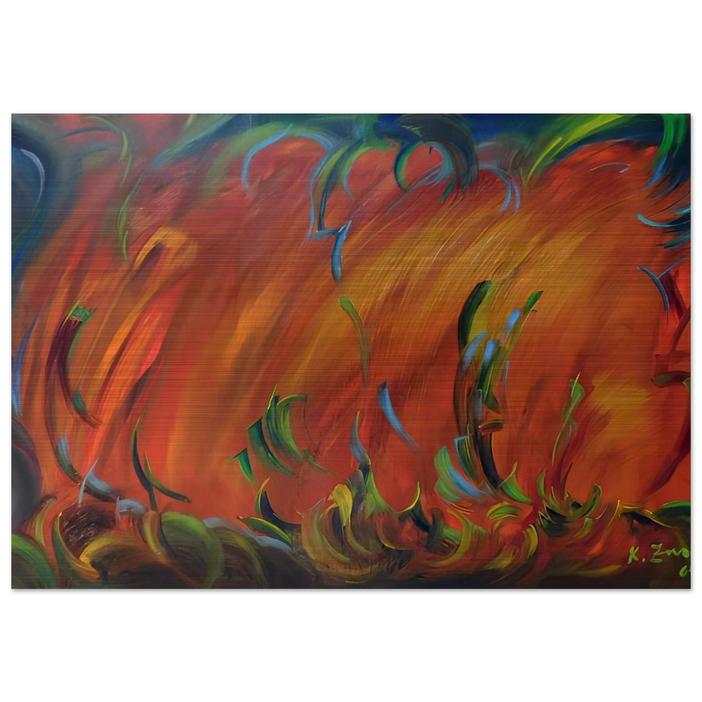 Evening - Konrad Zuse Brushed Aluminum Print - 70x100 cm / 28x40 inches | Konrad Zuse Aluminum Print | Konrad Zuse Prints