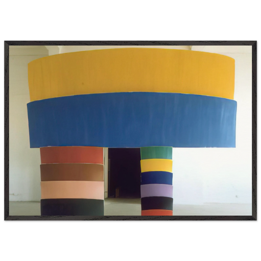 Entrance - 1972 - Ron Gorchov 70x100 cm / 28x40 inches Framed Art Print – Black Wooden Frame