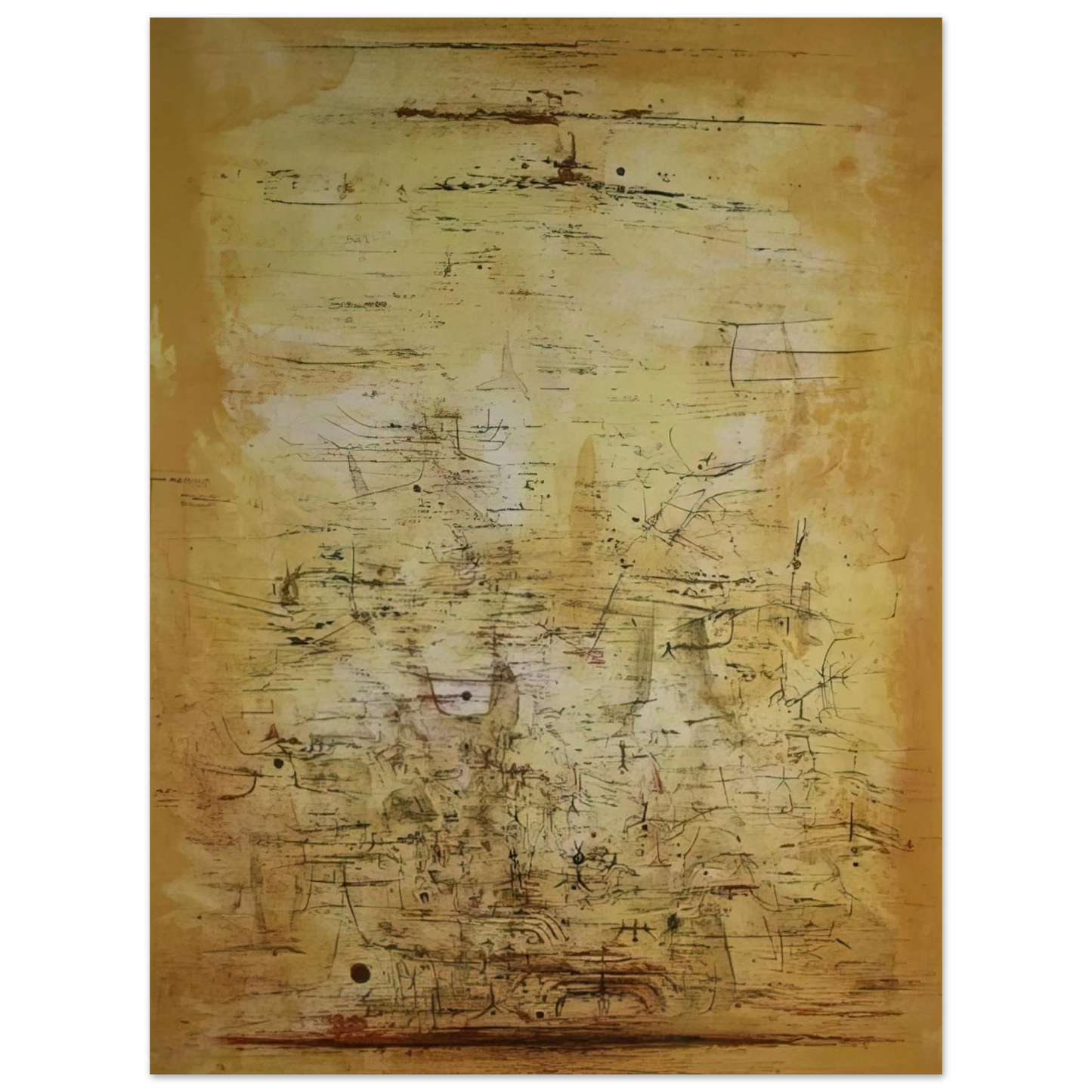 Zao Wou-Ki - VOL D OISEAUX 1954  75x100 cm / 30x40inches Fine Art Poster