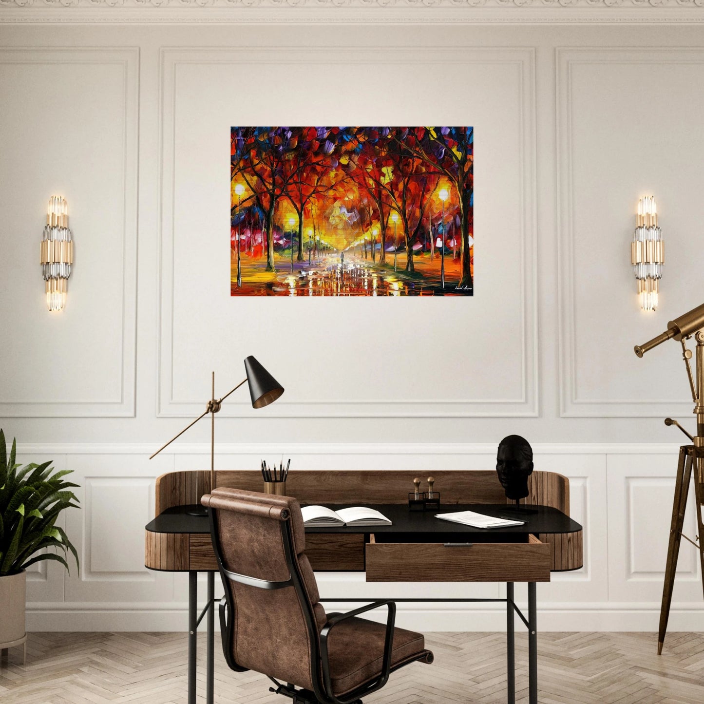 Leonid Afremov - Leonid Afremov Brushed Aluminum Print - 70x100 cm / 28x40 inches | Leonid Afremov Aluminum Print | Leonid Afremov Prints
