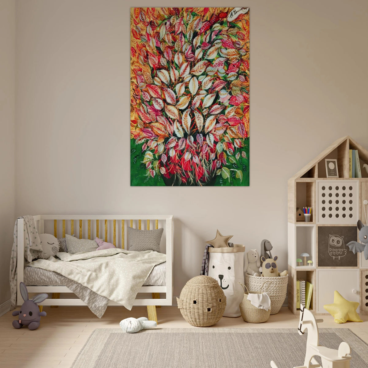 Feuilles - 1928 - Seraphine Louis Art Prints - 100x150 cm / 40x60″ inches | Seraphine Louis Poster | Seraphine Louis Prints