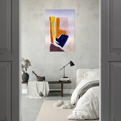 Catalan Via Paris - 1984 - Ronnie Landfield Brushed Aluminum Print - 70x100 cm / 28x40 inches | Ronnie Landfield Aluminum Print | Ronnie Landfield Prints