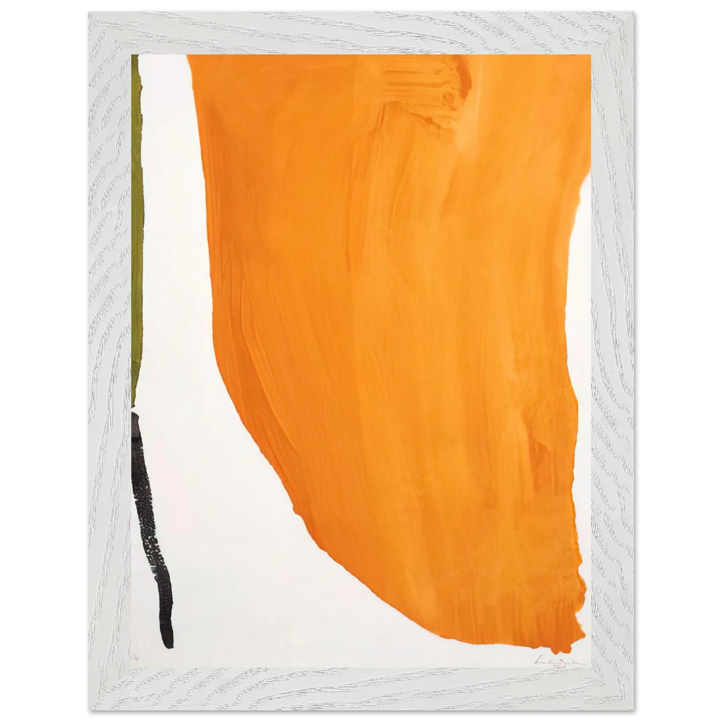 Helen Frankenthaler - Orange Downpour - 1970 Wall art - 30x45 cm / 12x18 inches - Fine Art Poster-canvas - -