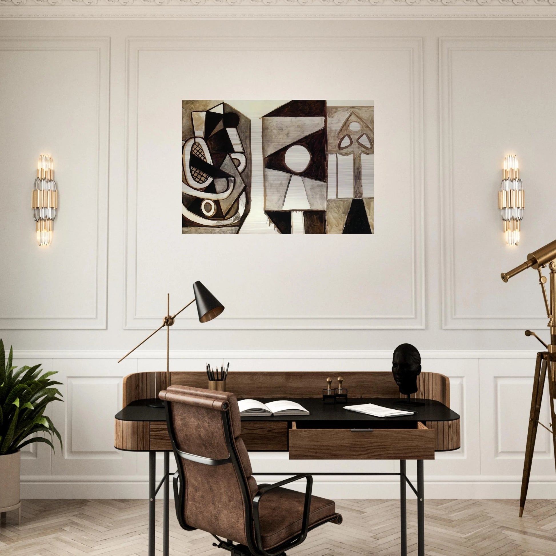 Armchair  California  - Pablo Picasso Brushed Aluminum Print - 70x100 cm / 28x40 inches | Pablo Picasso Aluminum Print | Pablo Picasso Prints