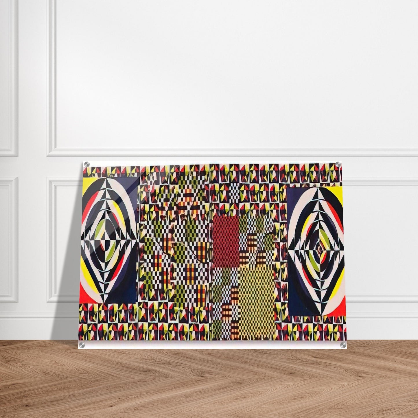 The Pythagorean Theorem - 1964 - Alfred Jensen Acrylic Print - 70x100 cm / 28x40″ inches