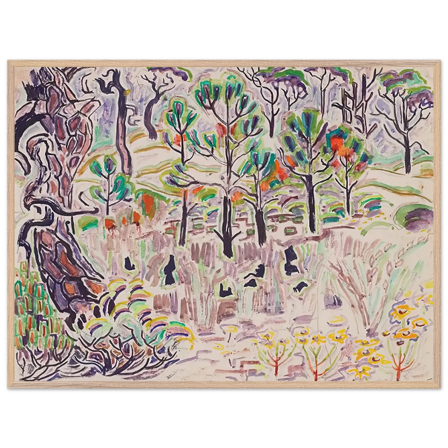 Walter Inglis Anderson - Walter Anderson Wall art - A3 (29.7 x 42  cm) - Premium Wooden Framed Poster With Fine Art Paper - Black frame