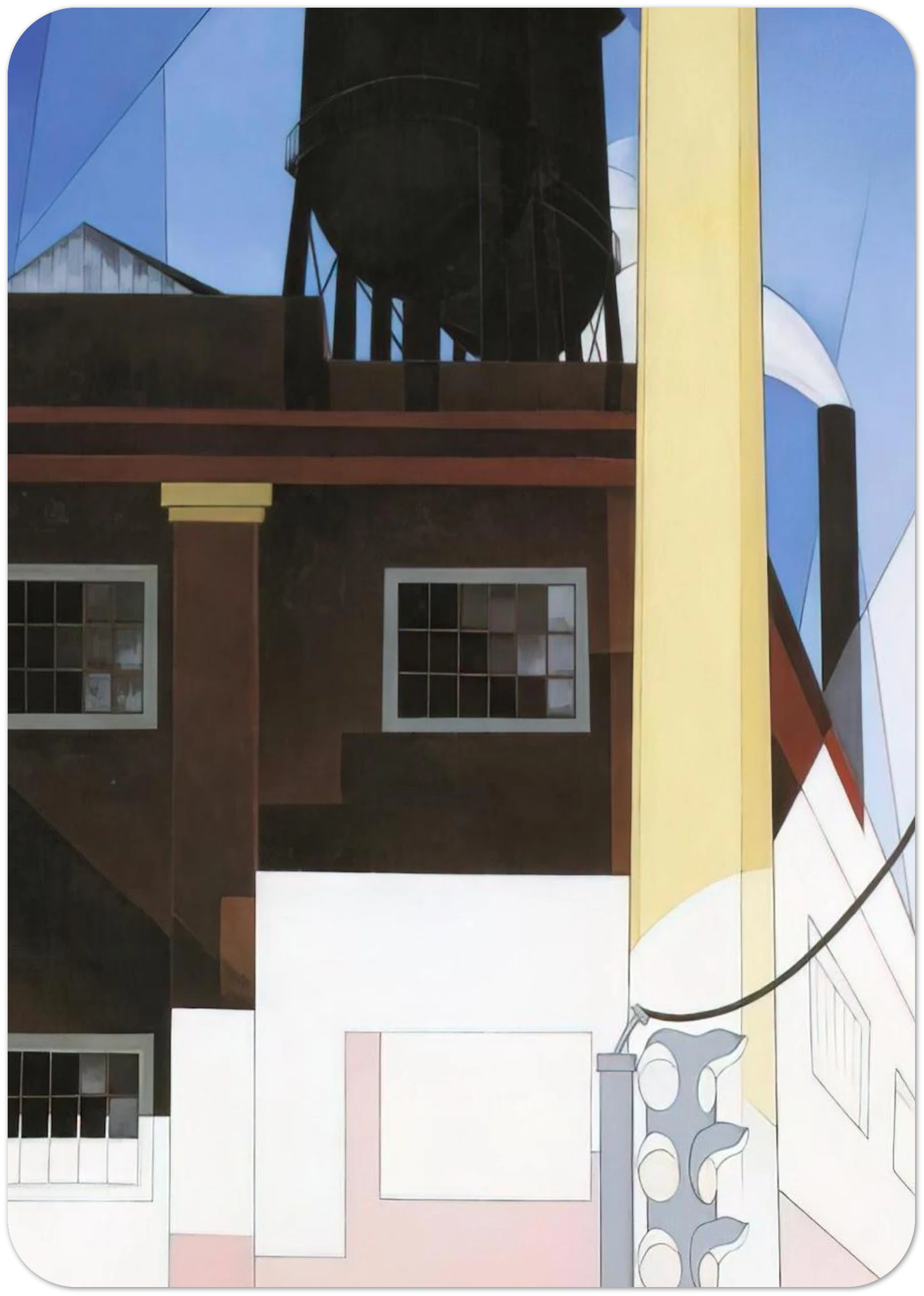 And the Home of the Brave - 1931 By Charles Demuth Pack of 10 Post Cards | Charles Demuth Post Cards | A6 (10.5 x 14.8 cm) - 4.1 x 5.8 inches