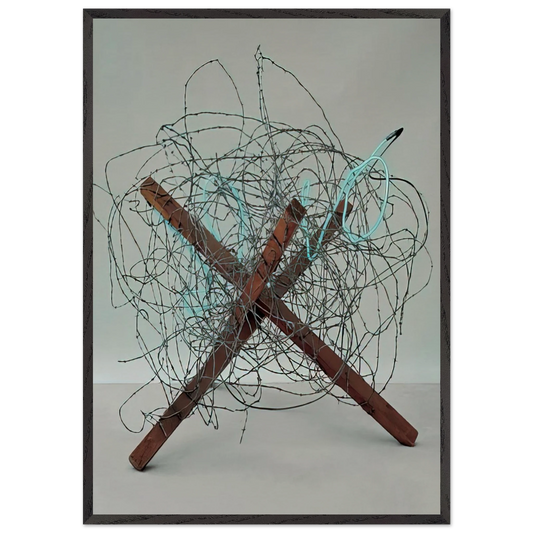 Wall artTumbleweed - James Rosenquist 70x100 cm / 28x40 inches Framed Art Print – Black Wooden Frame