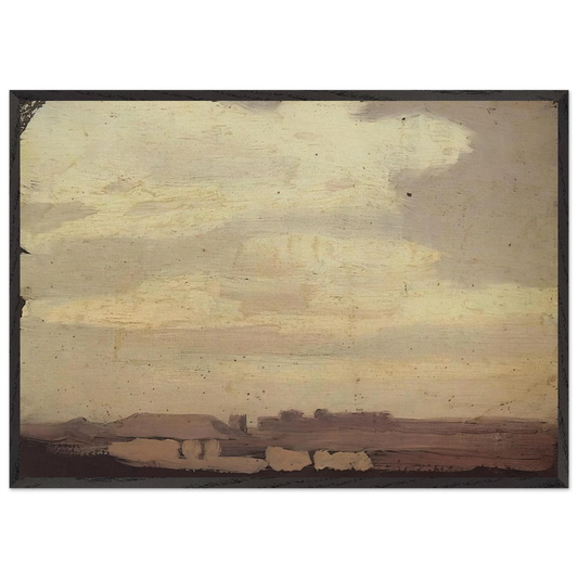 Clouds - Arkhyp Kuindzhi 70x100 cm / 28x40 inches Framed Art Print – Black Wooden Frame