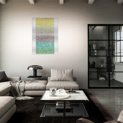 USUYUKI ULAE 211 - Jasper Johns Brushed Aluminum Print - 70x100 cm / 28x40 inches | Jasper Johns Aluminum Print | Jasper Johns Prints