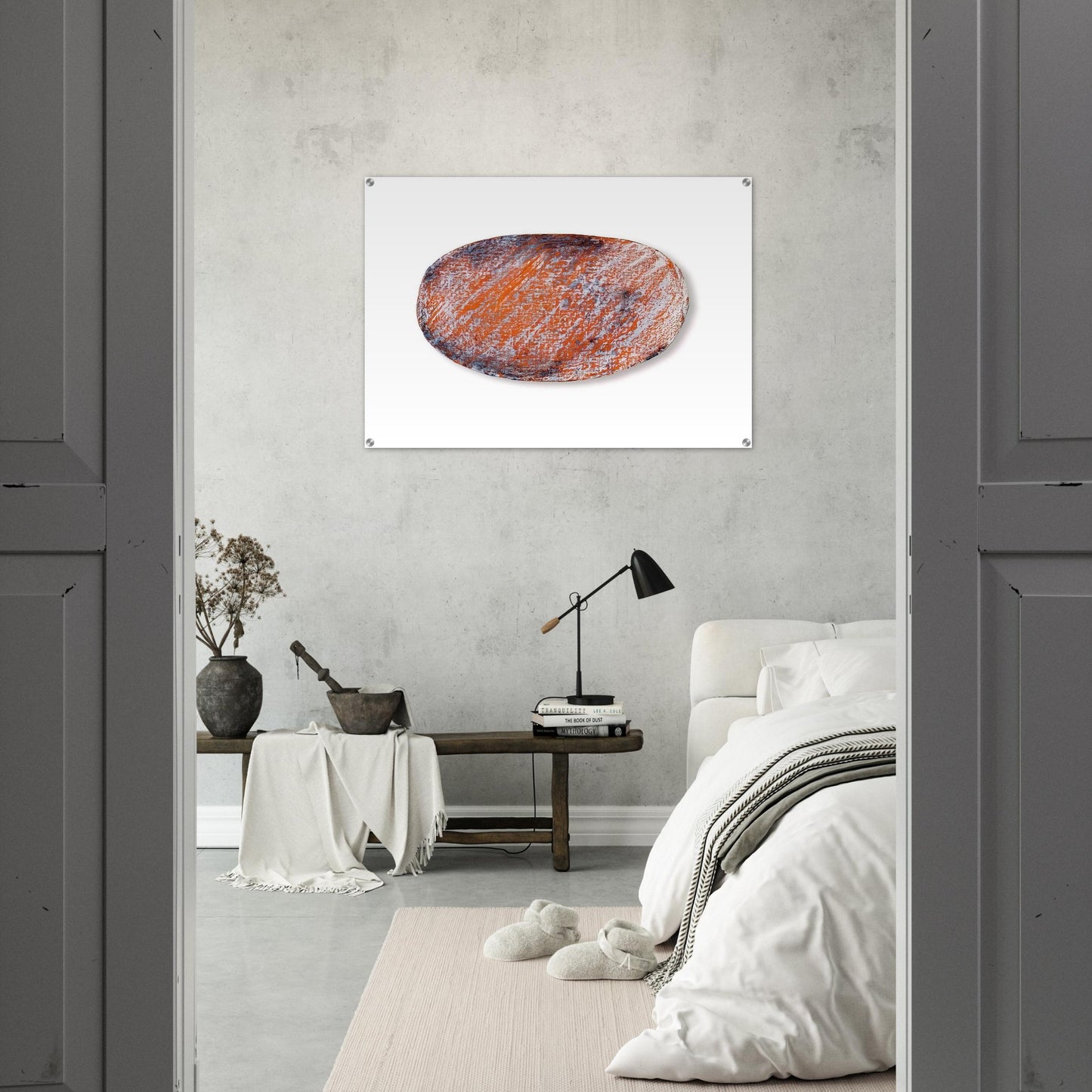 Ohne Titel für Peter Dibke - 1970 - Blinky Palermo Acrylic Print - 70x100 cm / 28x40″ inches