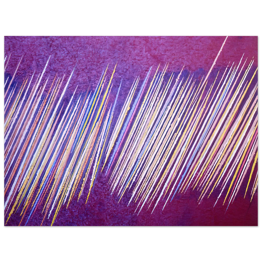 Ronnie Landfield - Red Line Painting II - 1968  75x100 cm / 30x40inches Fine Art Poster