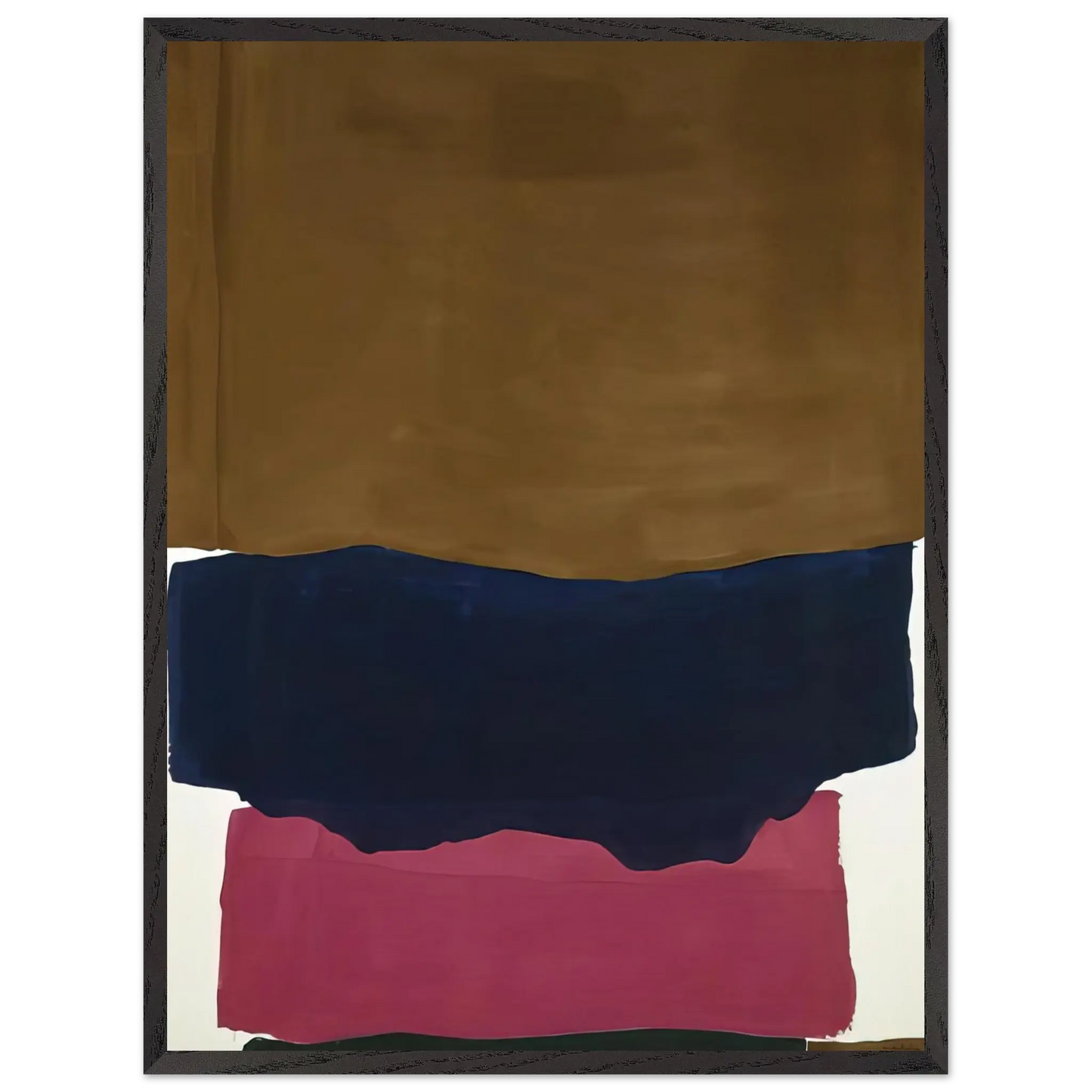 Helen Frankenthaler - Indian Summer - 1967 Wall art - 15x20 cm / 6x8 Inches - Premium Wooden Framed Poster With Fine Art Paper - Black frame