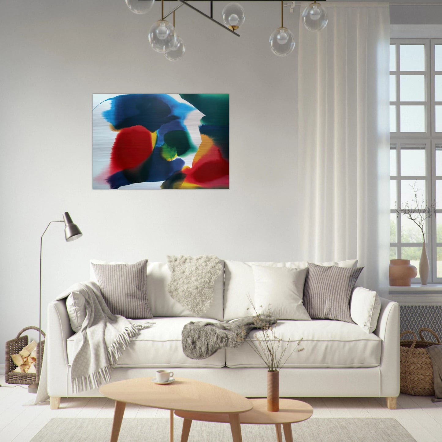 Phenomena Sherman Vortex - Paul Jenkins Brushed Aluminum Print - 70x100 cm / 28x40 inches | Paul Jenkins Aluminum Print | Paul Jenkins Prints