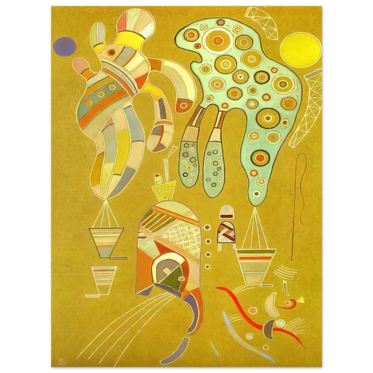 Wassily Kandinsky - UNTITLED 1941  75x100 cm / 30x40inches Fine Art Poster