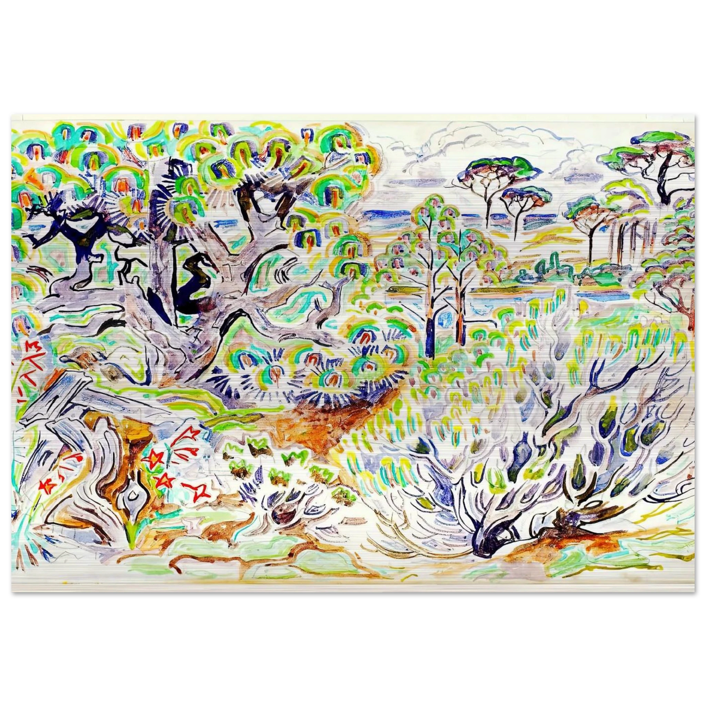 Walter Anderson - Walter Anderson Brushed Aluminum Print - 70x100 cm / 28x40 inches | Walter Anderson Aluminum Print | Walter Anderson Prints