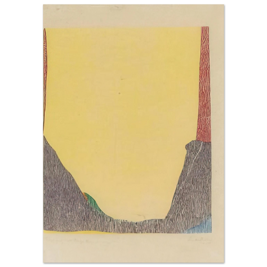 Helen Frankenthaler - East and Beyond - 1973 Wall art - 13x18 cm / 5x7 inches - Fine Art Poster-canvas - -