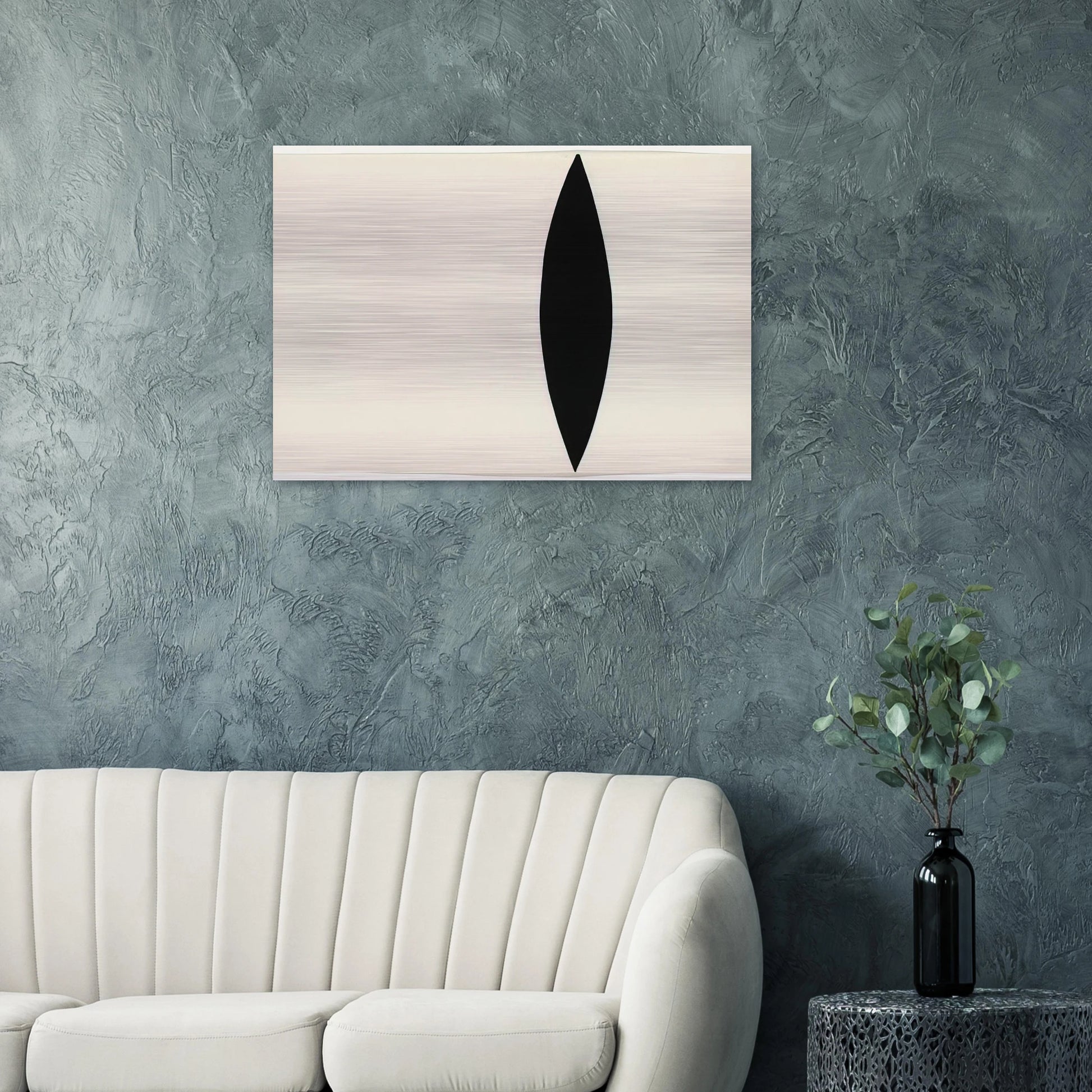 Mandorla Form - Ellsworth Kelly Brushed Aluminum Print - 70x100 cm / 28x40 inches | Ellsworth Kelly Aluminum Print | Ellsworth Kelly Prints