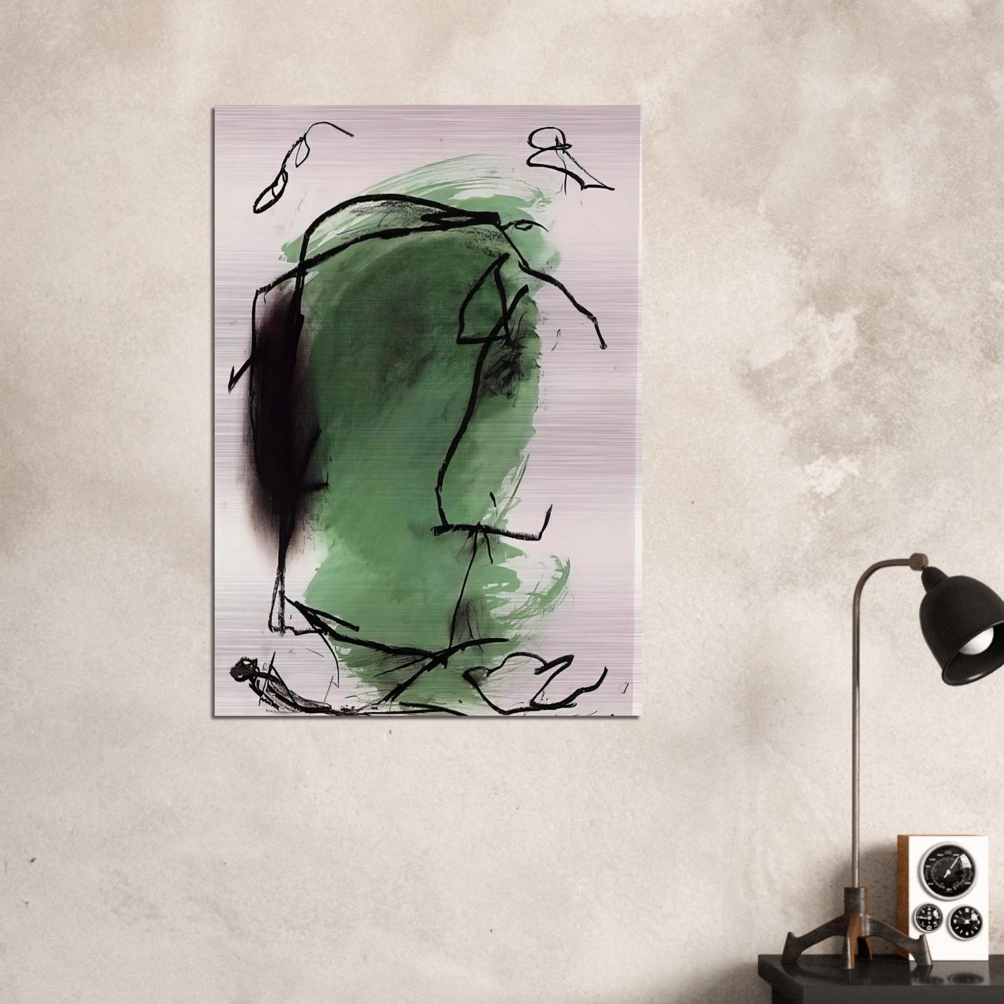G-1 - 1985 - Emil Schumacher Brushed Aluminum Print - 70x100 cm / 28x40 inches | Emil Schumacher Aluminum Print | Emil Schumacher Prints