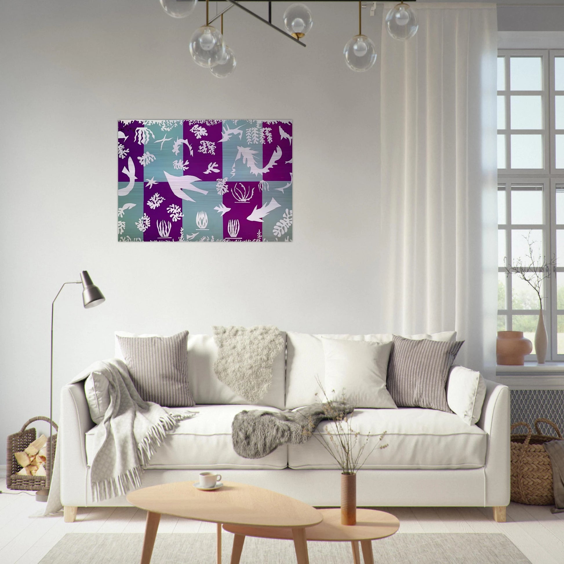 POLYNESIA LA MER 1946 - Henri Matisse Brushed Aluminum Print - 70x100 cm / 28x40 inches | Henri Matisse Aluminum Print | Henri Matisse Prints